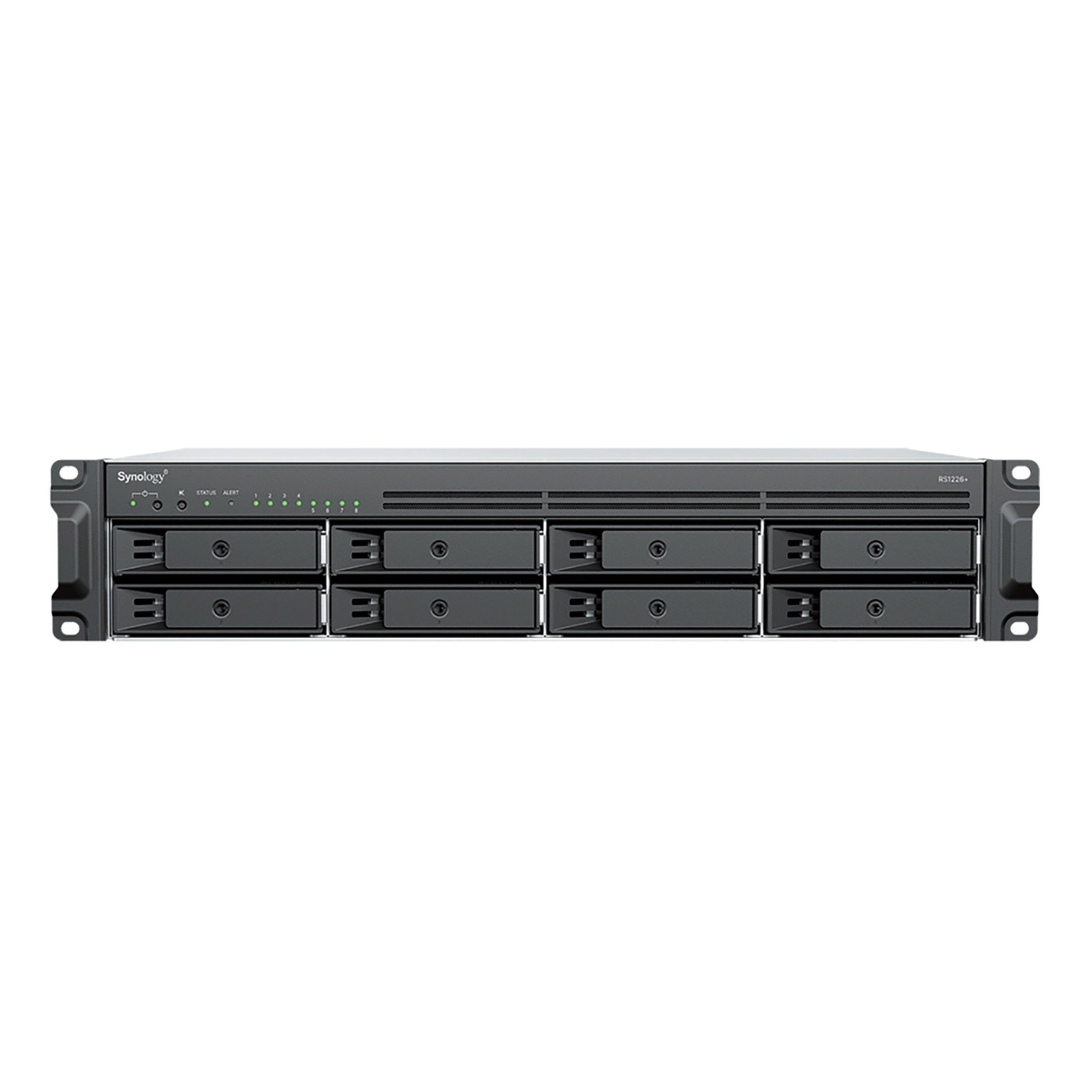 Synology RS1226+ | 8-zatokowy serwer NAS, AMD Ryzen, 4GB RAM, 2x 2.5GbE RJ-45, RACK 2U
