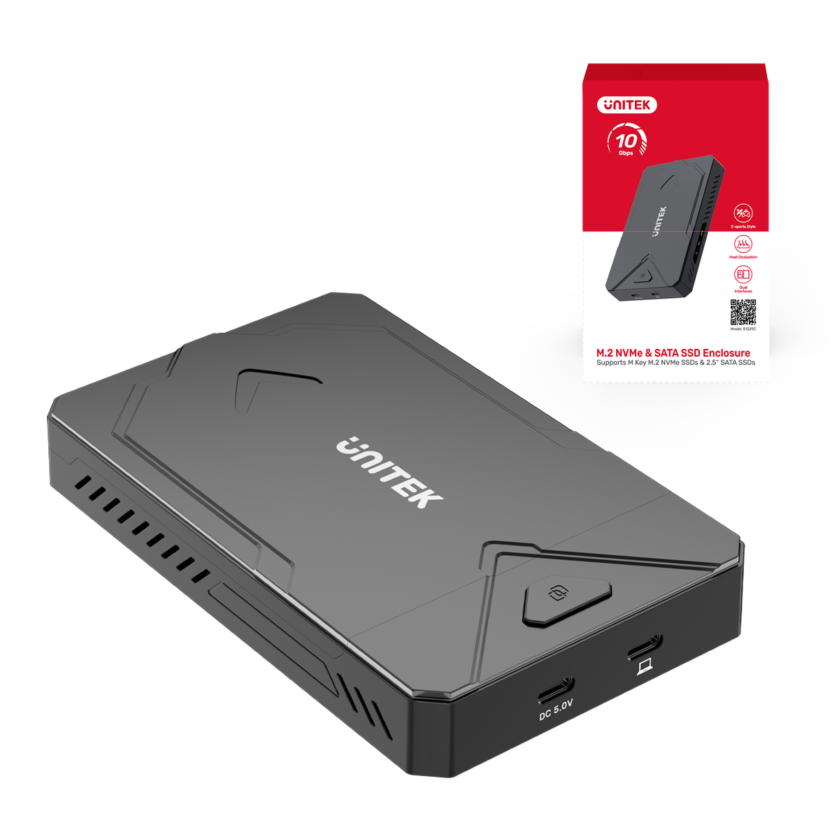 Unitek Obudowa dysku SSD M.2 NVMe i SATA 10Gbps USB