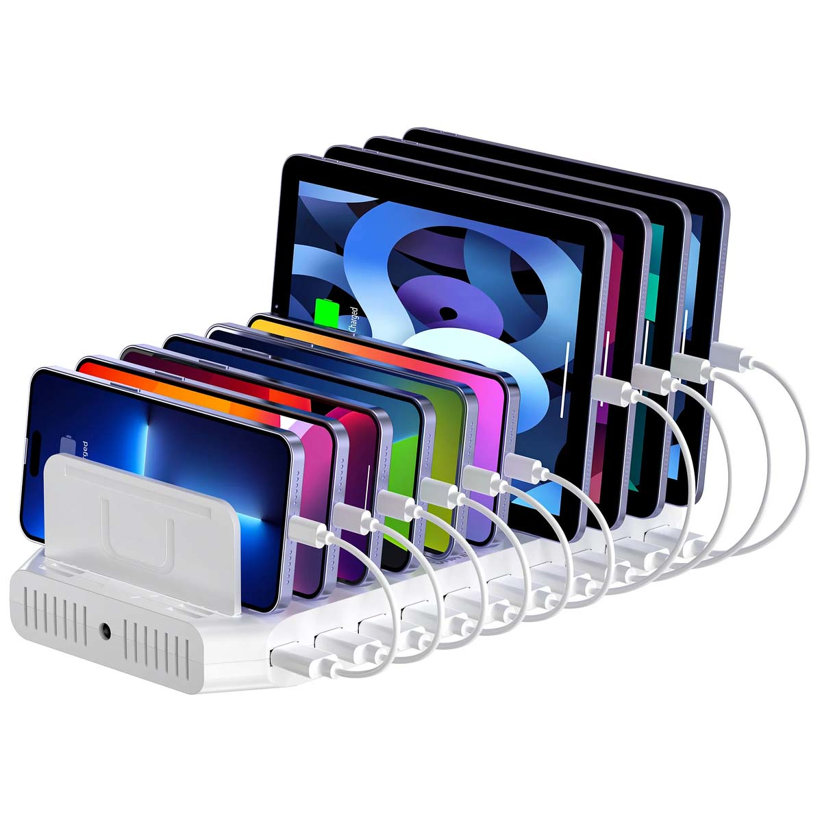 Unitek Stacja ładująca 10xUSB 2.4A 60W biała