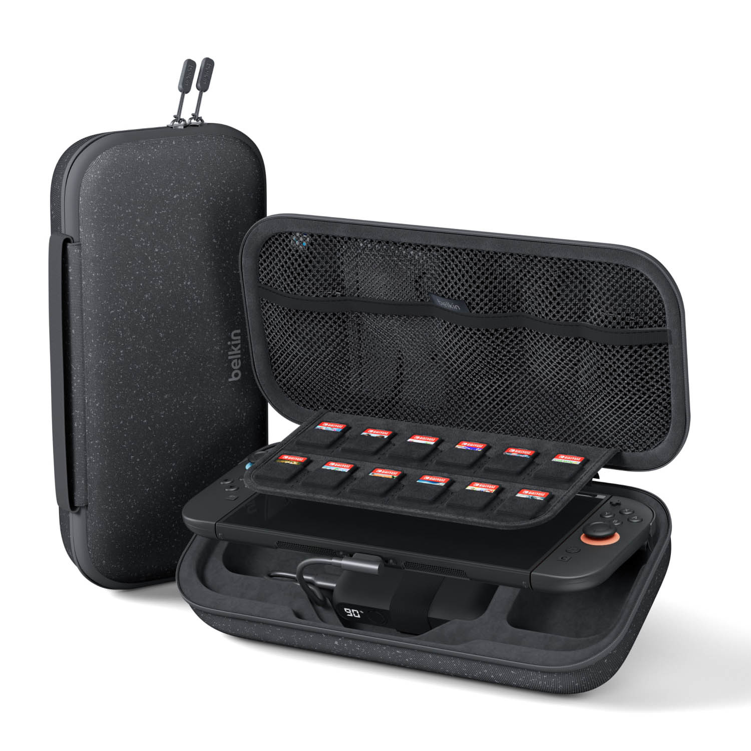 Belkin Etui ładujące na Nintendo Switch 2, powerbank 10 000 mAh, 2x USB-C 20W, czarne