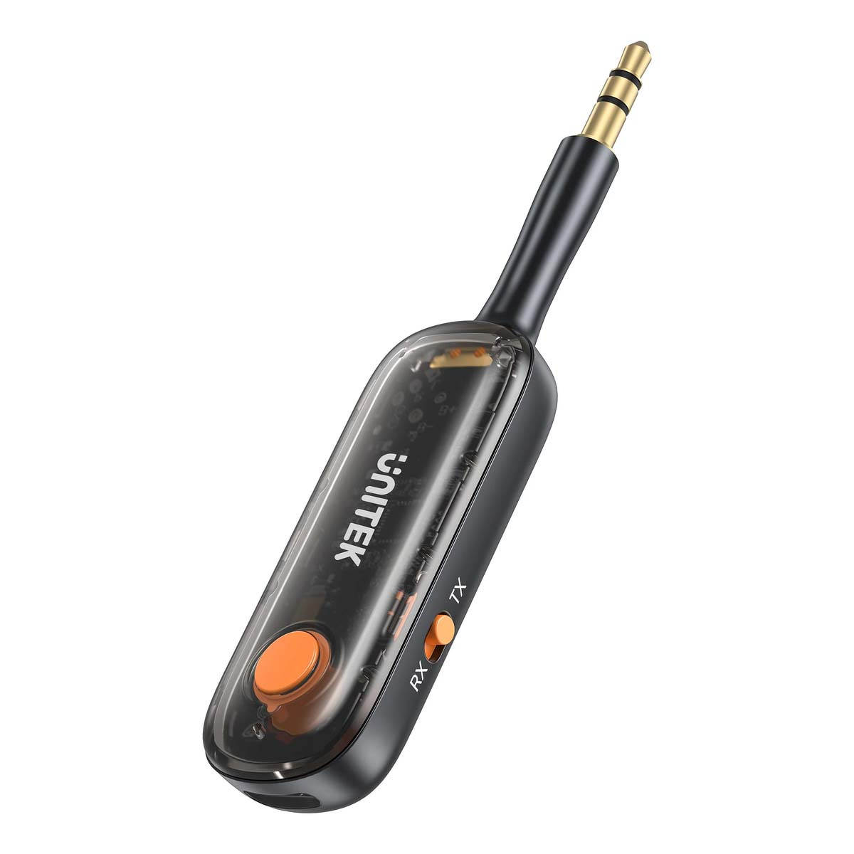 UNITEK 2w1 Adapter Bluetooth 5.3 nadajnik/odbiornik audio zasięg 10m czarny
