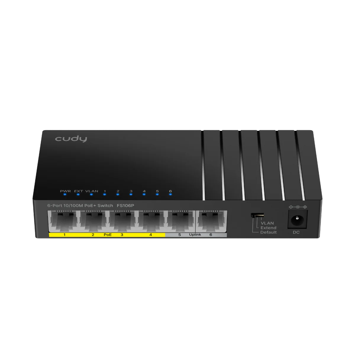 CUDY FS106P | przełącznik sieciowy, 6-portowy, PoE+, 36W