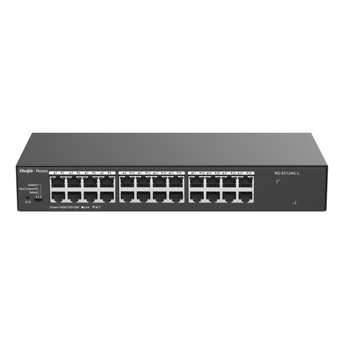 Ruijie Reyee RG-ES124G-L | Switch, 24 portów, 24xGE, Desktop, Rack, Cloud Monitoring