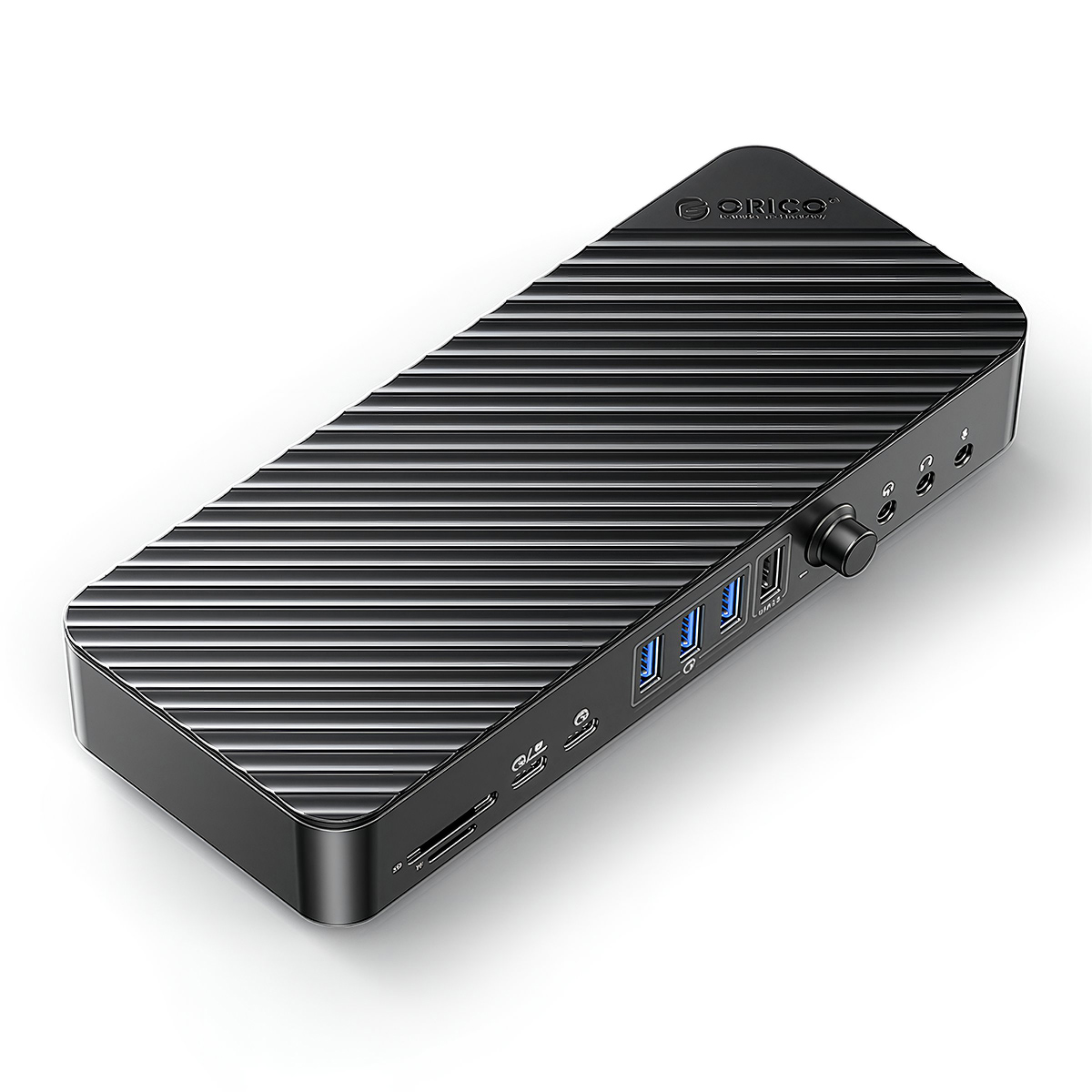 Orico Stacja dokująca USB-C 10 Gbps, 2x DP 4K, HDMI 4K, PD 60W, 6x USB-A, karty SD, audio