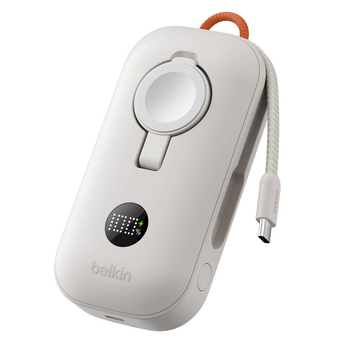 Belkin BoostCharge Pro Powerbank do AppleWatch, 45W, 10000 mAh, piaskowy