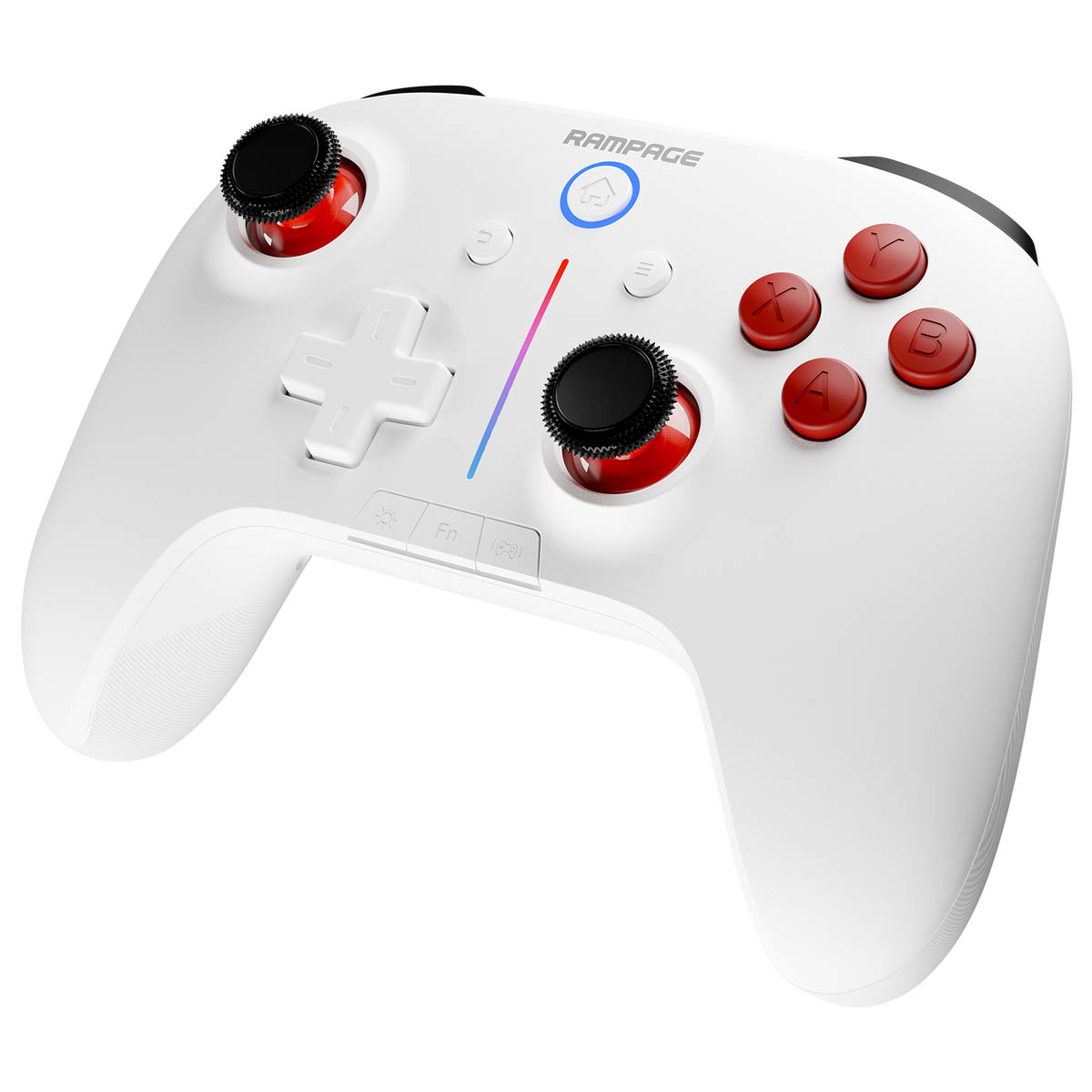 Rampage Hydra Pad bezprzewodowy RGB 2.4G Hall, spusty analogowe