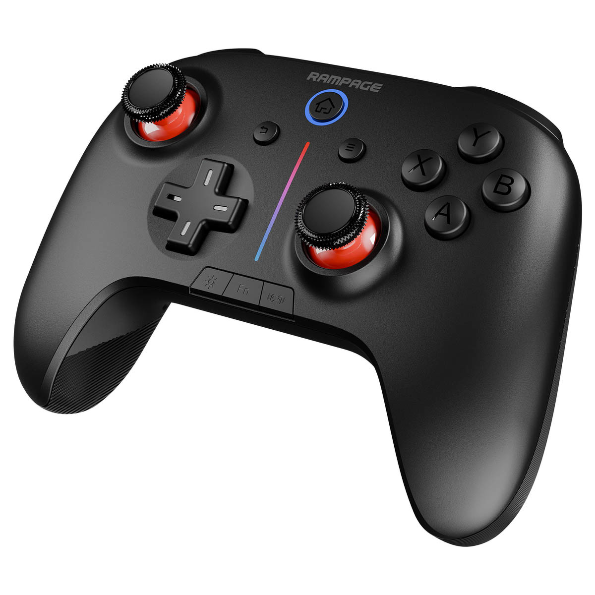 Rampage Hydra Pad bezprzewodowy RGB 2.4G Hall, spusty analogowe