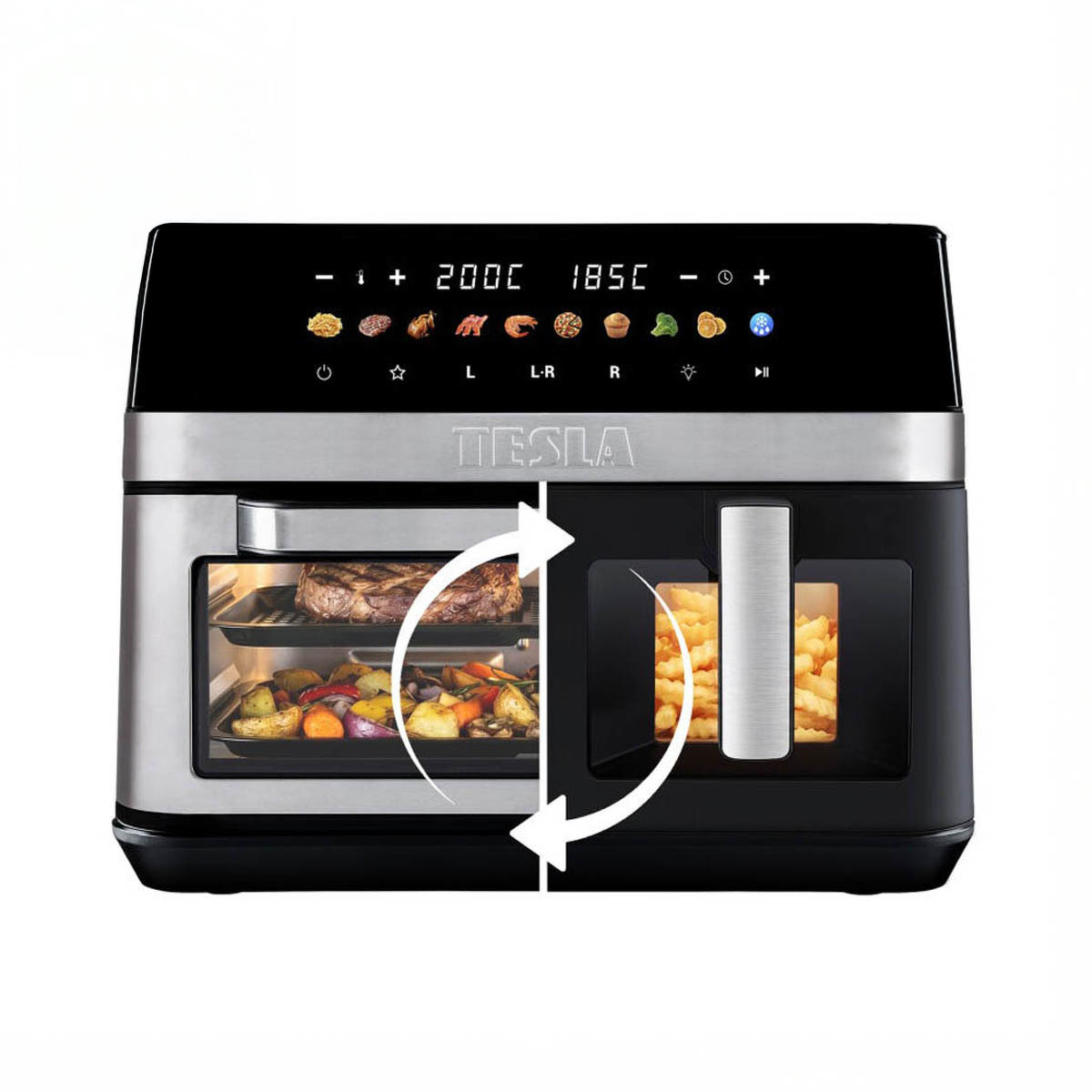 TESLA AirCook DualZone Q787 XXL Deluxe Multifunkcyjna frytkownica beztłuszczowa
