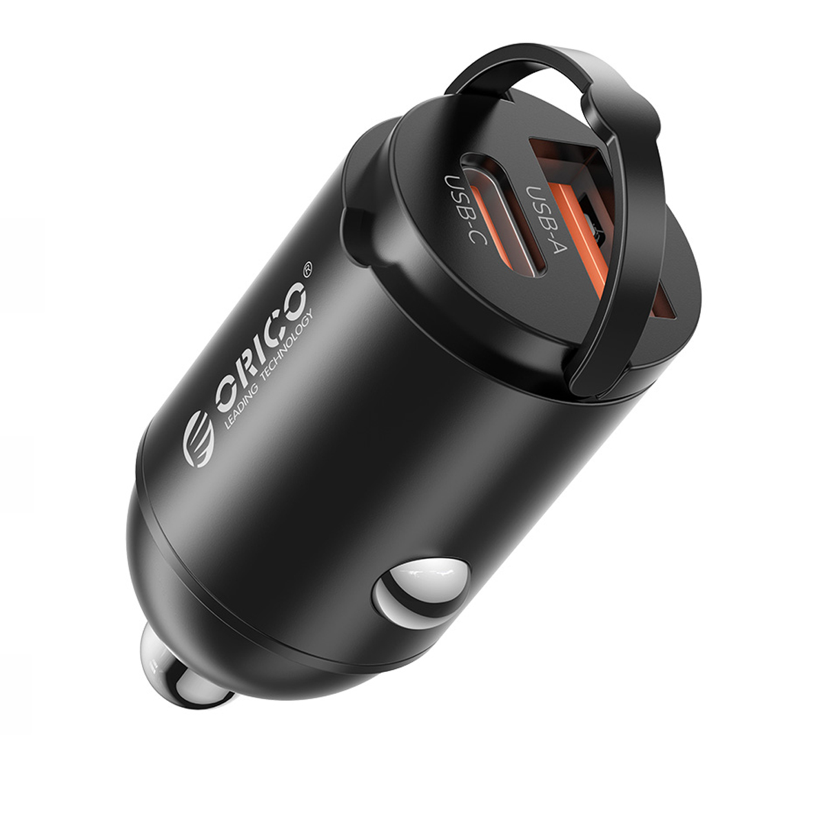 Orico Ładowarka samochodowa PD 30W, USB-C, USB-A 30W, metalowa, mini