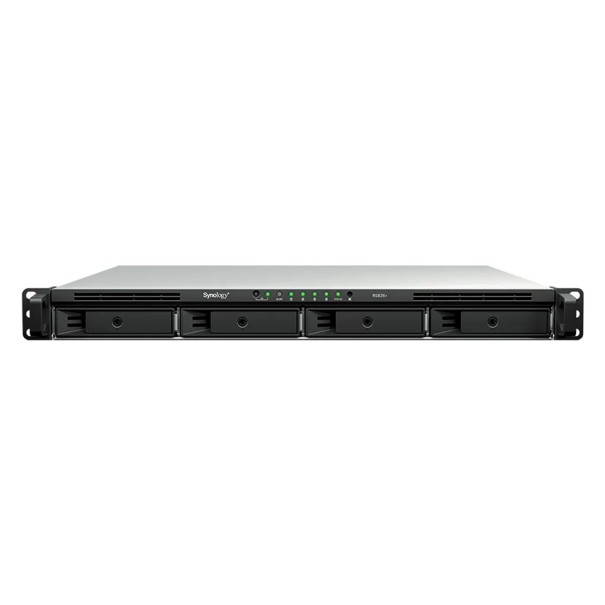 Synology RS826+ | 4-zatokowy serwer NAS, AMD Ryzen, 4GB RAM, 4x 1GbE RJ-45, RACK 1U