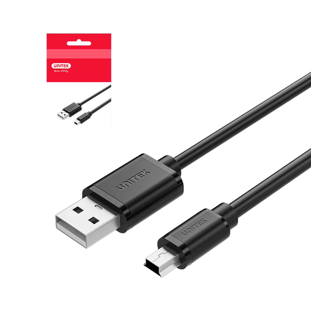 Unitek Kabel USB 2.0 (wtyk męski) – Mini USB 480Mbps 1,5 m