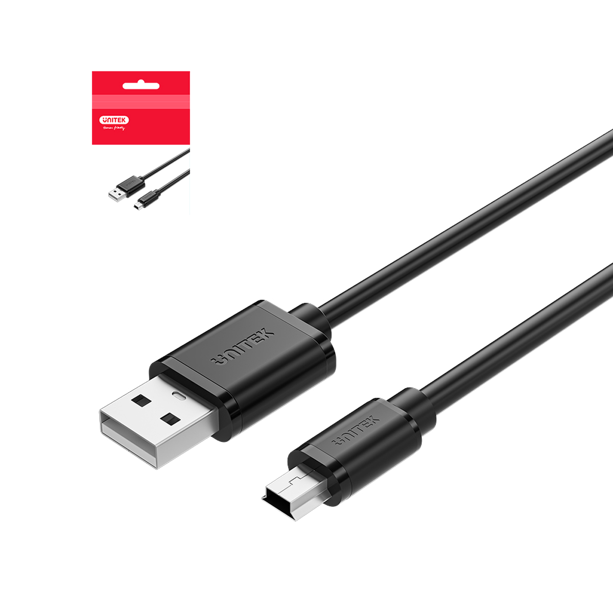 Unitek Kabel USB 2.0 (wtyk męski) – Mini USB 3M