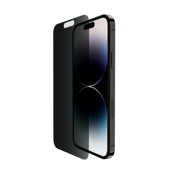 Belkin Szkło prywatyzujące na iPhone 16 Plus / 15 Plus / 14 Pro Max, Tempered Glass, z aplikatorem