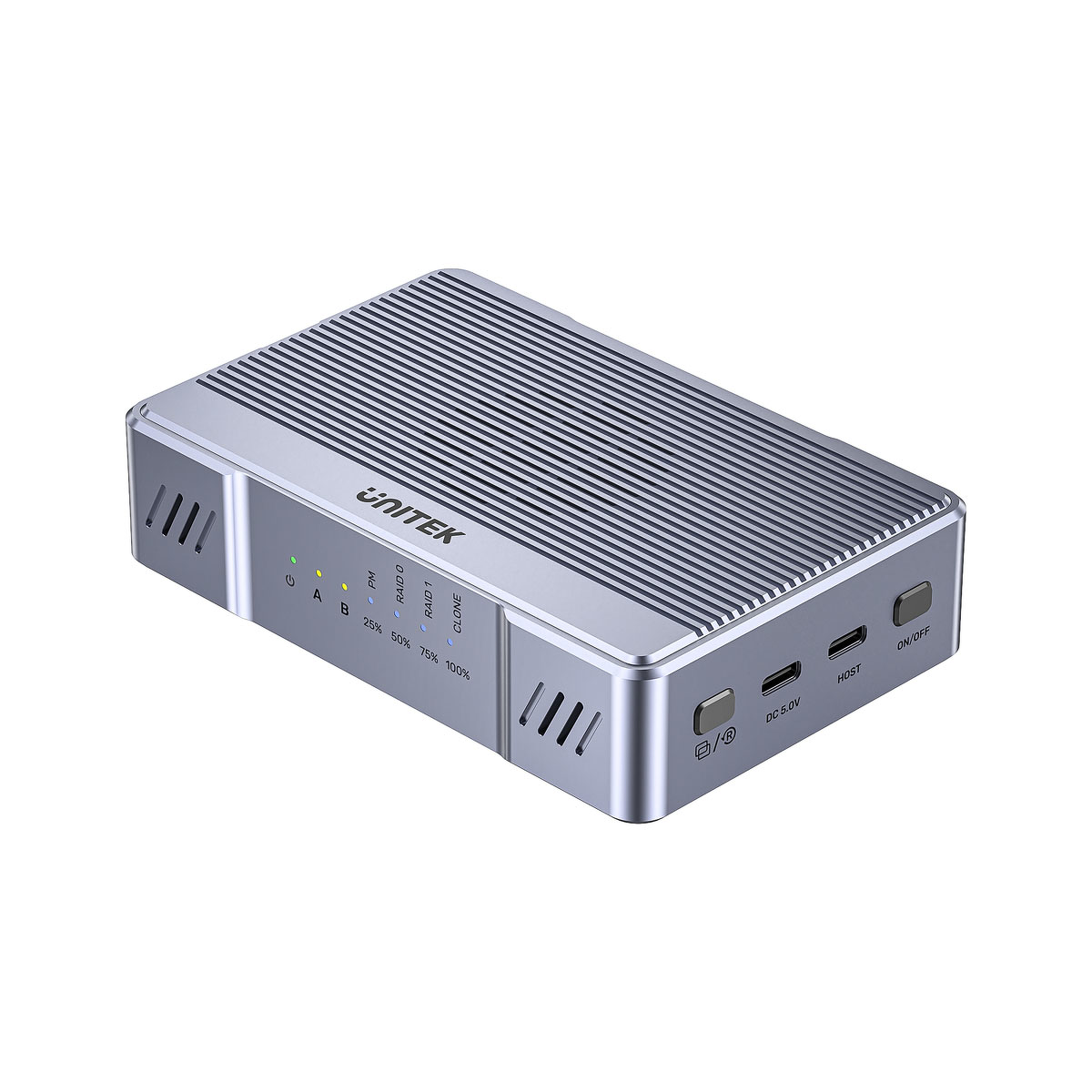 Unitek Obudowa RAID 2xM.2 NVMe/SATA 20Gbps z klonowaniem offline