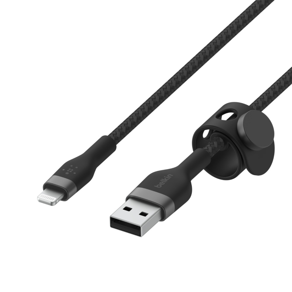Belkin Kabel w oplocie USB-A na Lightning, 3 m, czarny