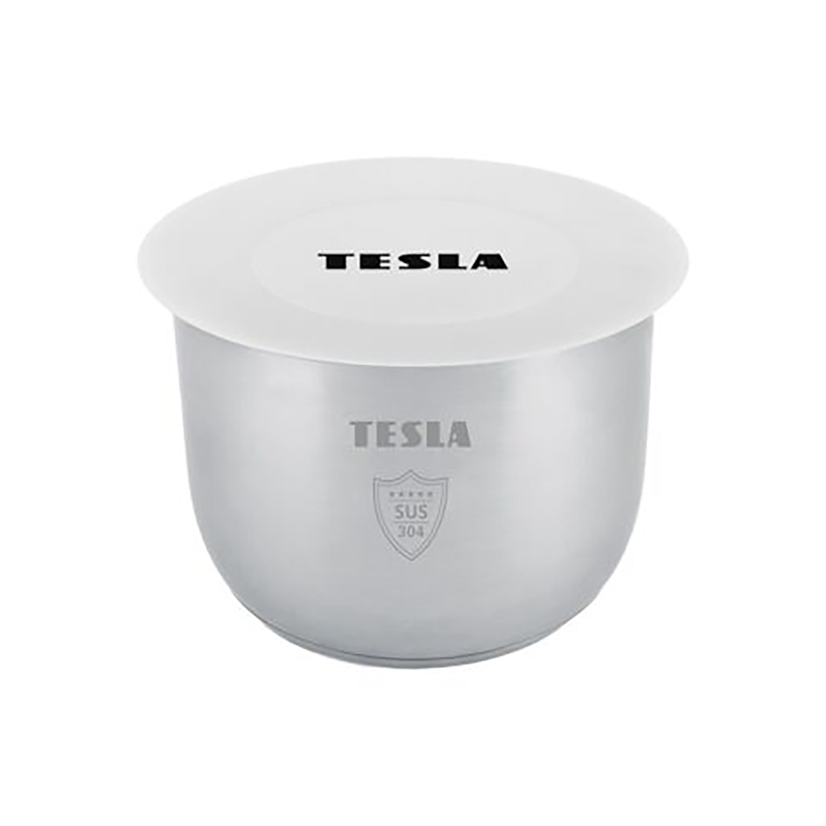 TESLA EliteCook K70 - wewnętrzny garnek do gotowania ze stali nierdzewnej + silikonowa pokrywka