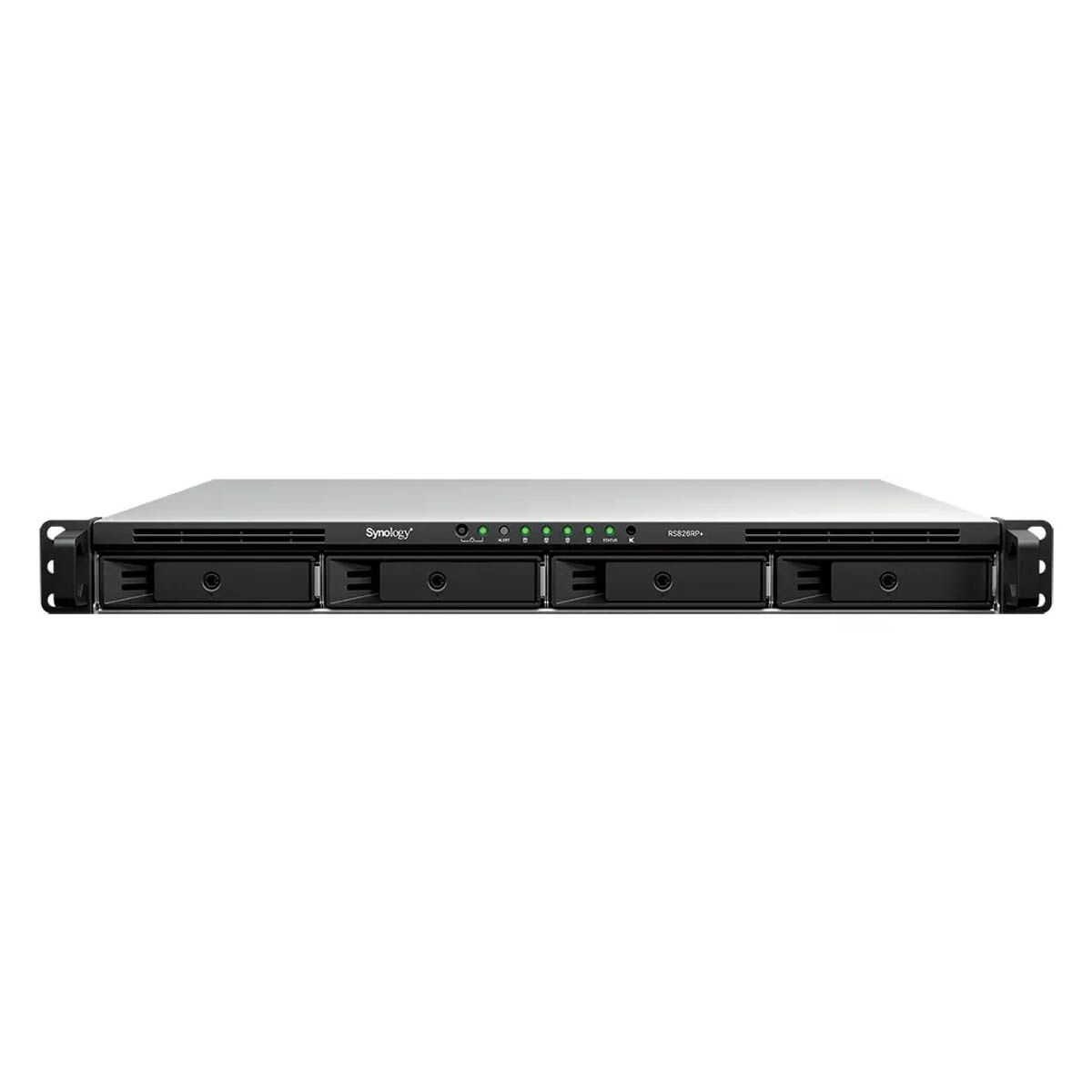 Synology RS826RP+ | 4-zatokowy serwer NAS, AMD Ryzen, 4GB RAM, 4x 1GbE RJ-45, RP, RACK 1U