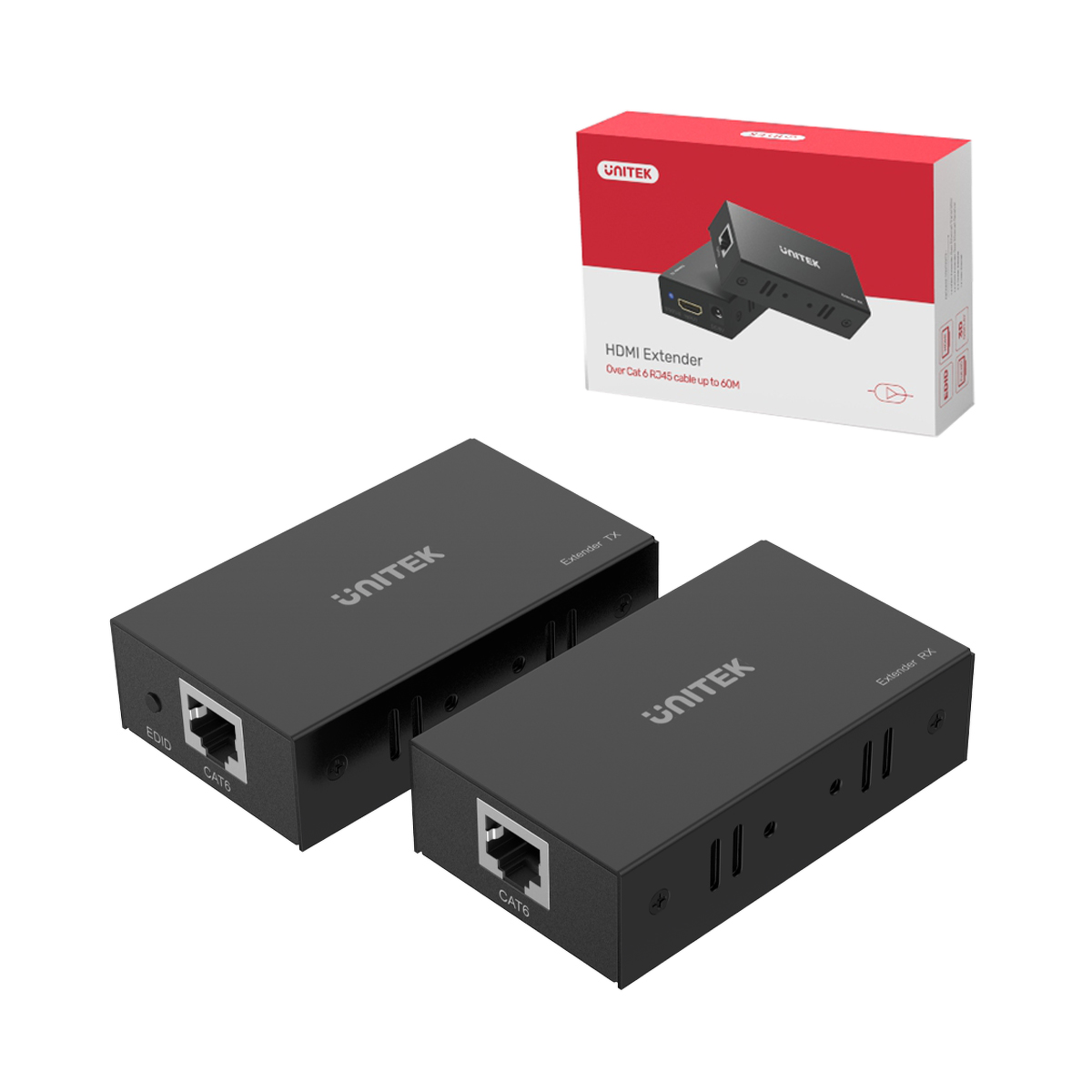 Unitek 60M HDMI Extender Over Ethernet V100A